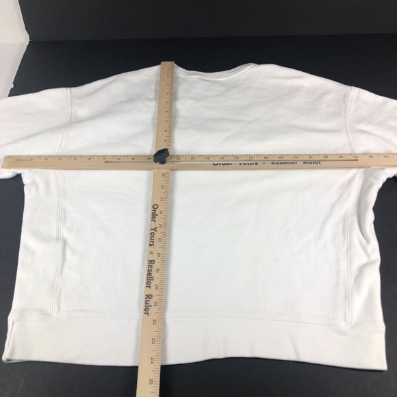 VTG Champion Reverse Weave Sweatshirt Women's Extra Extra Large White Crewneck - Picture 10 of 12